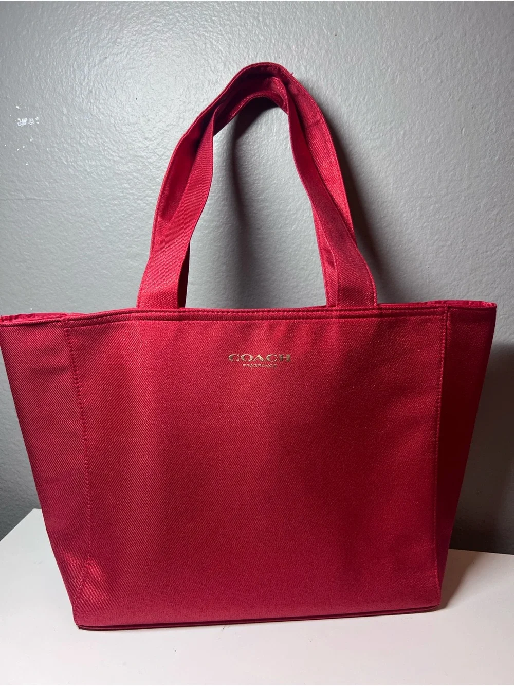 COACH RED TOTE Perfume Bag